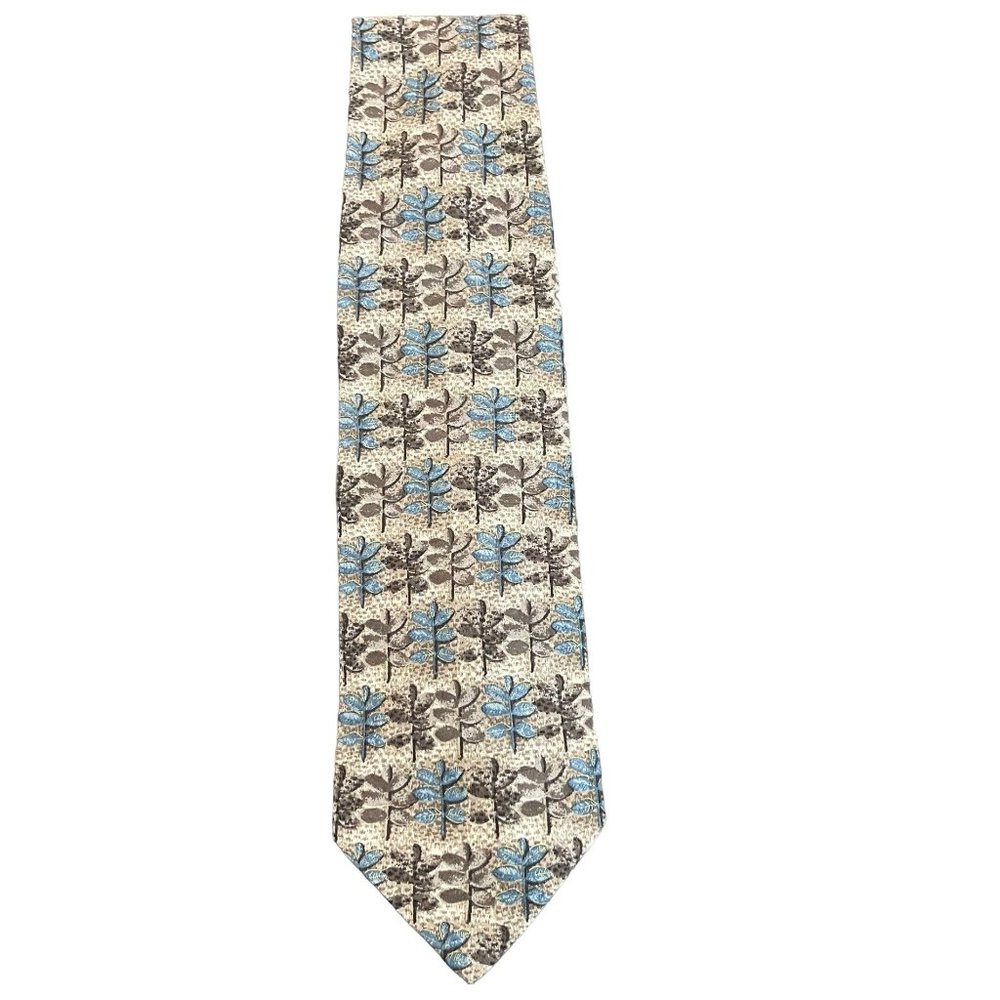 Ermenegildo Zegna Floral Design 100% Silk Tie